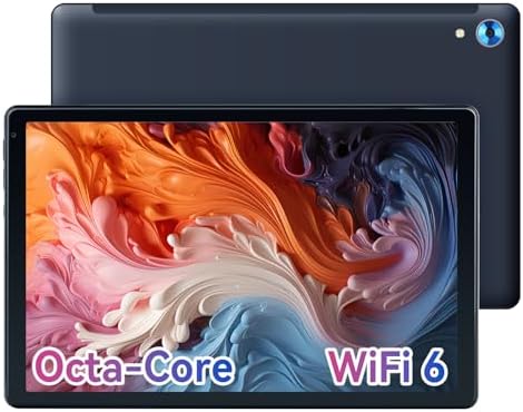 Android 13 Tablet, Octa-Core Android Tablet, 8 (4+4) RAM 128GB ROM (1TB TF) Tablet Android, 10 inch Tablet with WiFi 6, Bluetooth5.0, Dual Camera, Fast Charging (Black)