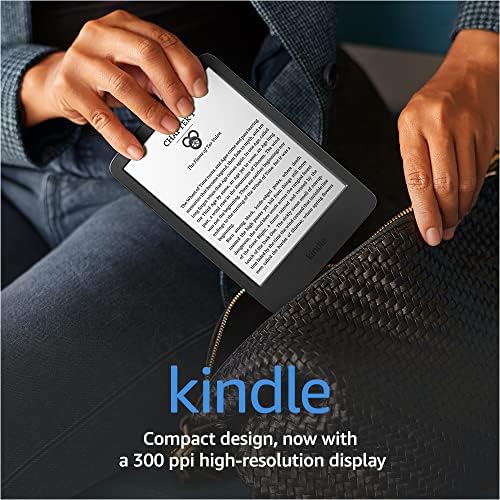 International Version – Kindle – The lightest and most compact Kindle, now with a 6” 300 ppi high-resolution display, and 2x the storage – Black
