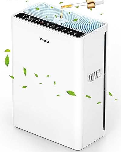 VEWIOR Air Purifiers For Home Large Room Up To 1730 sqft H13 HEPA Air Purifiers Filter With Fragrance Sponge Timer Washable Filter Cover,15 DB Quiet Air Cleaner For Pets Dander Smell Smoke Pollen