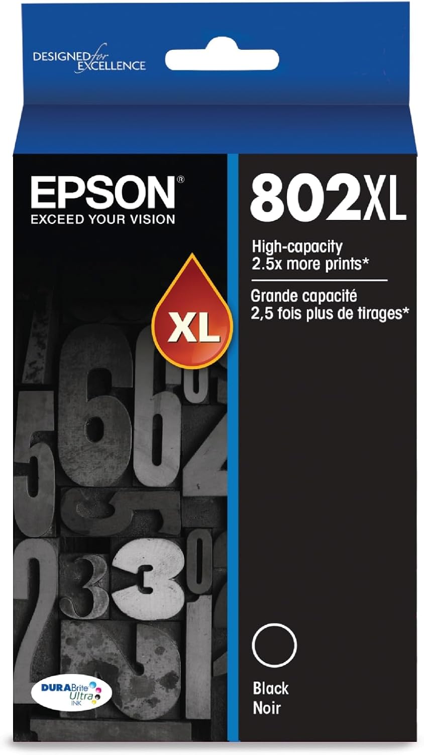 epson 802 durabrite ultra ink high capacity black cartridge