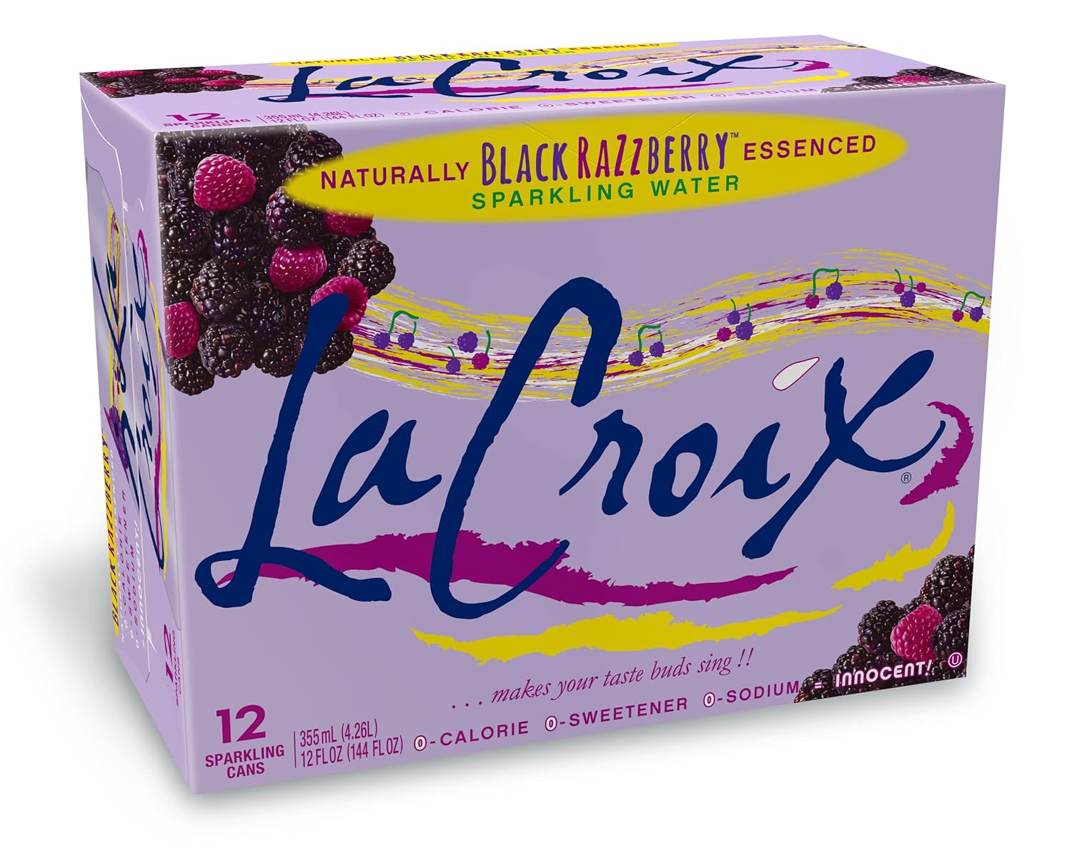 lacroix sparkling water black razzberry 12 fl oz pack of