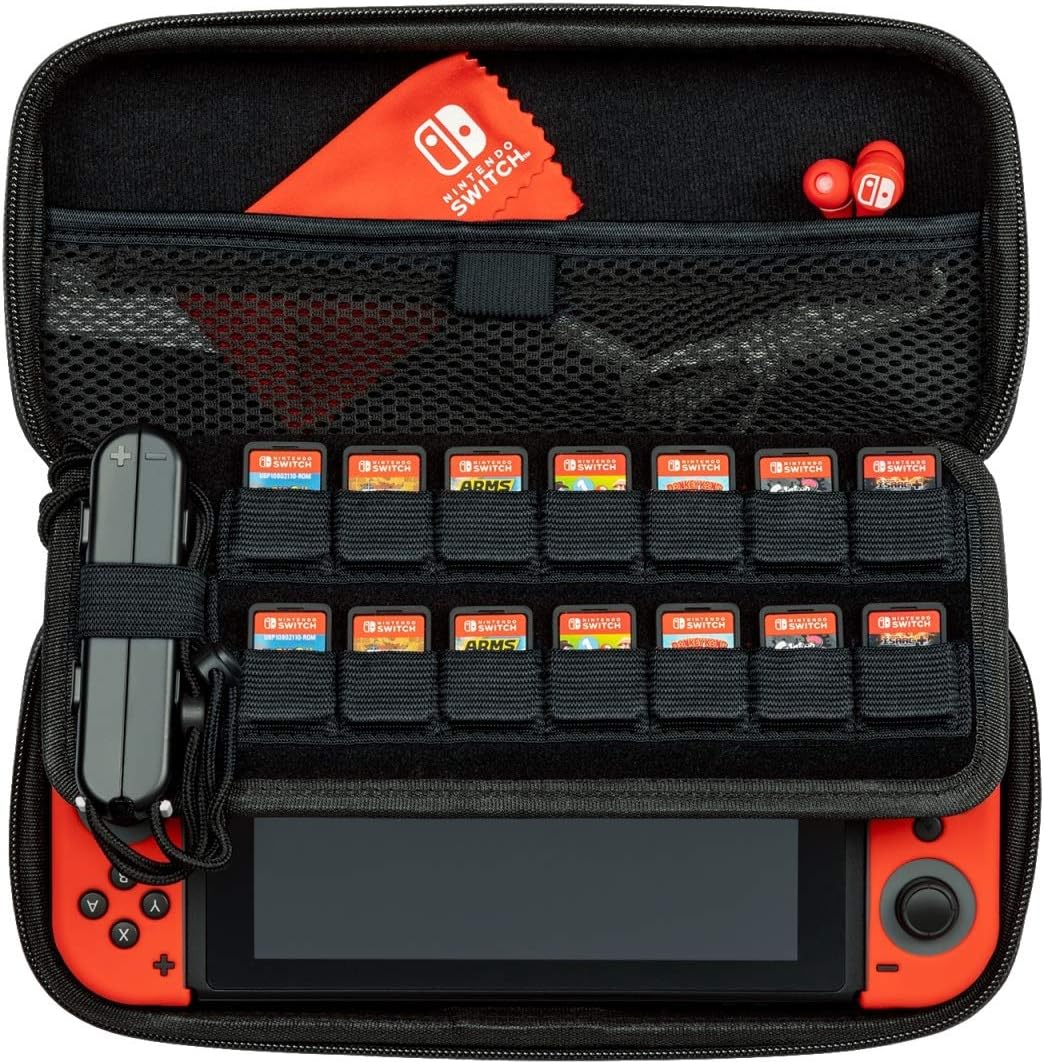 pdp travel case with wrist strap for nintendo switch