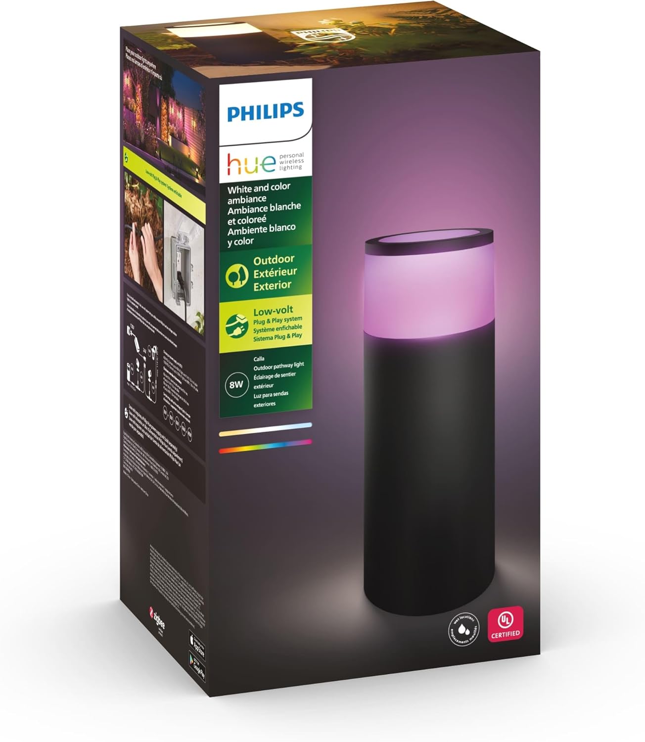 philips hue calla outdoor smart pathway light white