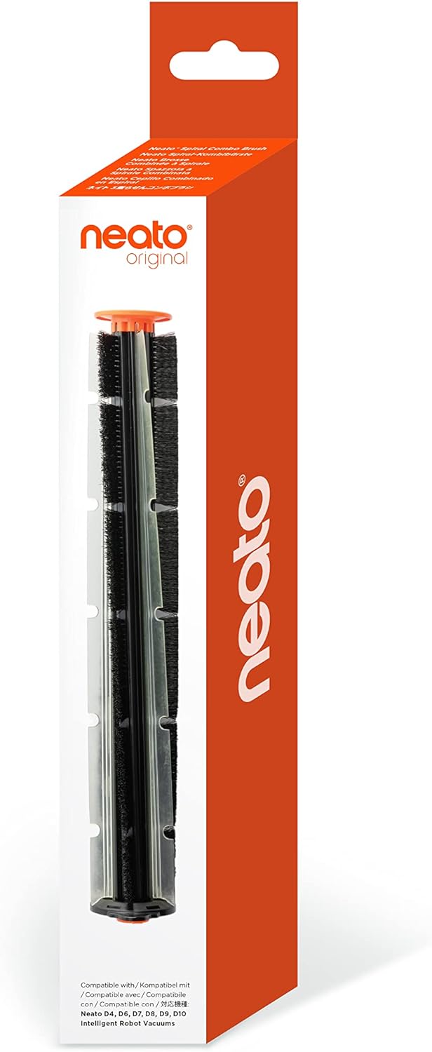 Neato Robotics Original Replacement Parts- Spiral Combo Brush for D Series Intelilgent Robot Vacuums. Compatible with D10, D9, D8, D6, D5, D4 Robot Vacuums. Great for all floor types.