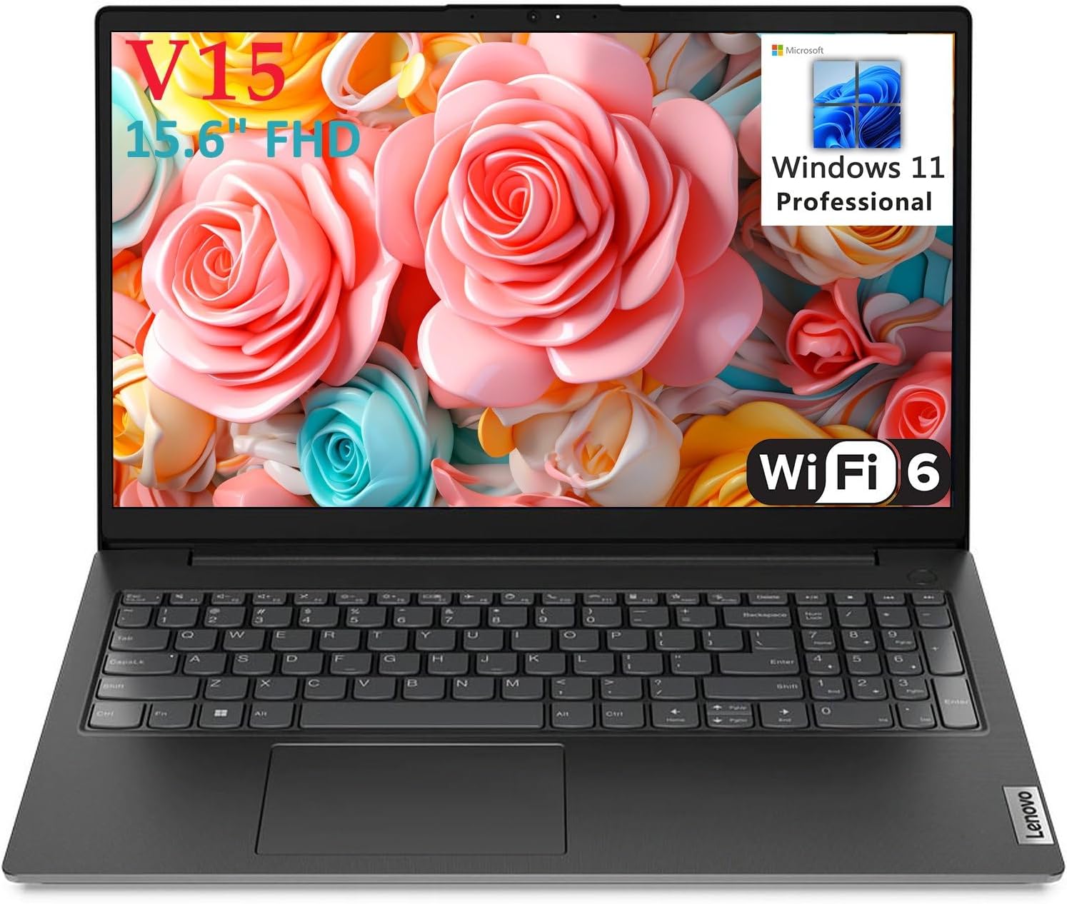 Lenovo 15.6" FHD Laptop Computer for Business and Student, Intel Dual Core Processor, 32GB DDR4 RAM, 1TB PCIe SSD, WiFi 6, Bluetooth 5.2, Type-C, HDMI, Numeric Keypad, Black, Windows 11 Pro, AZ-XUT