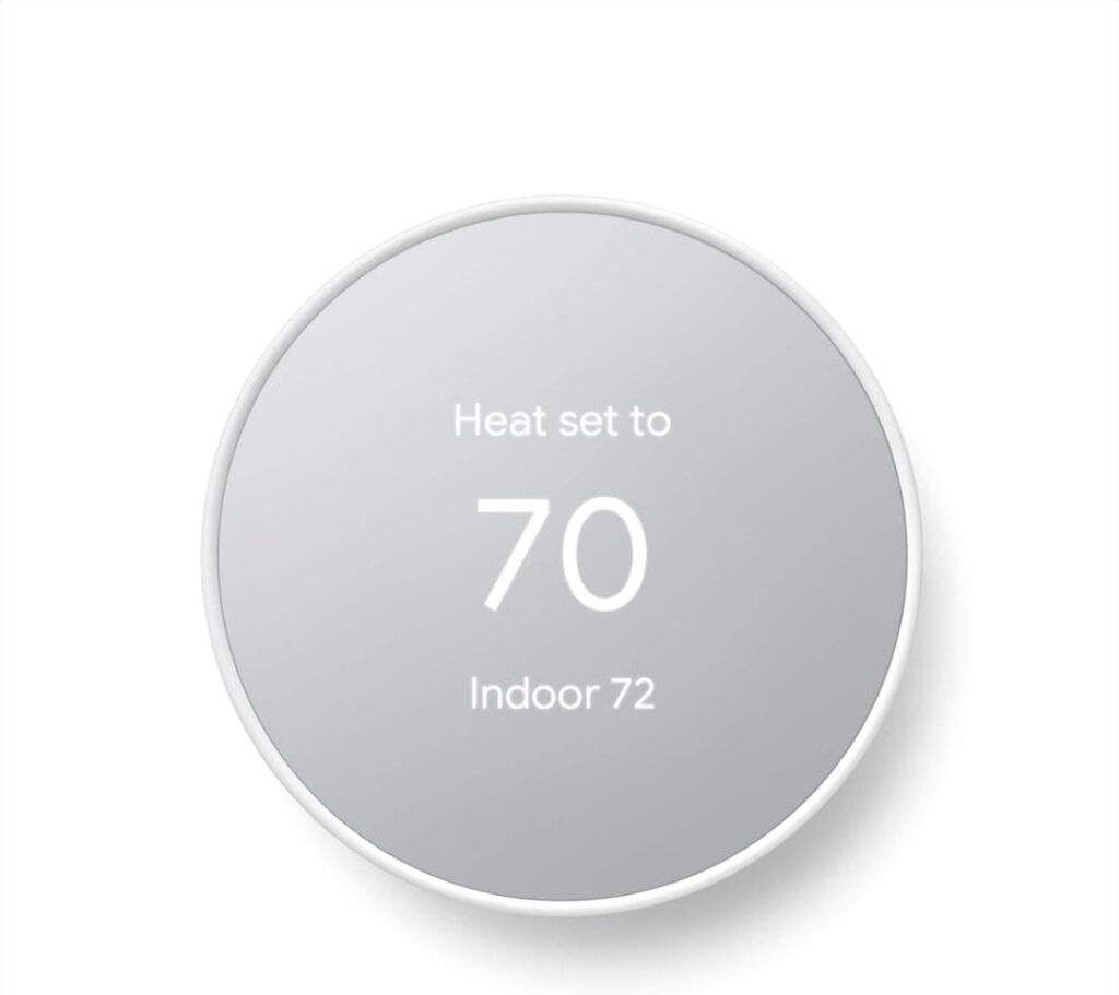 Google Nest Thermostat - Smart Home - Programmable WiFi - Snow