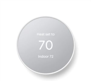 Google Nest Thermostat - Smart Home - Programmable WiFi - Snow