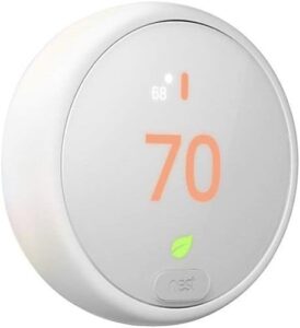 Google Nest Thermostat E - Smart Thermostat - Works with Alexa, White