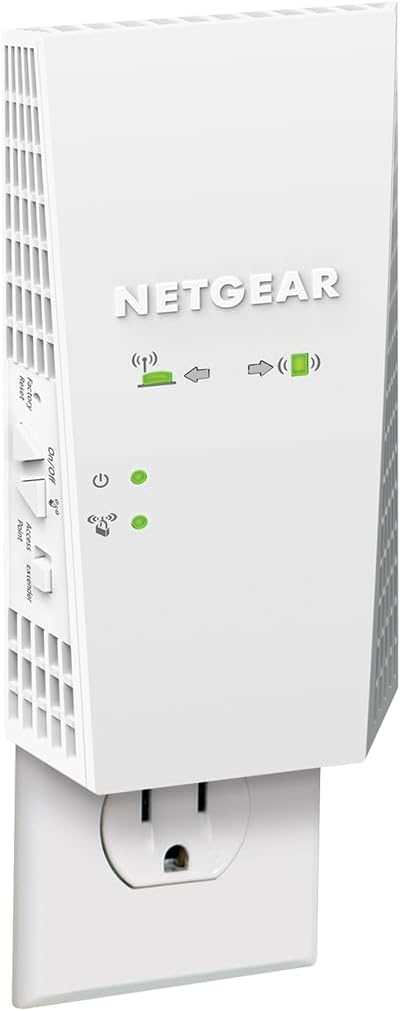 NETGEAR WiFi Mesh Range Extender EX6250 - 2000 sq.ft Coverage, 32 Devices, AC1750 Dual Band, 1750Mbps, Mesh Smart Roaming