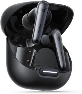 Soundcore by Anker Liberty 4 NC Wireless Earbuds, 98.5% Noise Reduction, Adaptive Noise Cancelling to Ears and Environment, Hi-Res Sound, 50H Battery, Wireless Charging, Bluetooth 5.3