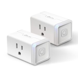Kasa Smart Plug Mini 15A, Apple HomeKit, Works with Siri, Alexa, Google Home, UL Certified (EP25P2), White