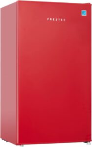 Frestec 3.1 CU Mini Refrigerator, Compact Fridge with Freezer, Red (FR 310 RED)