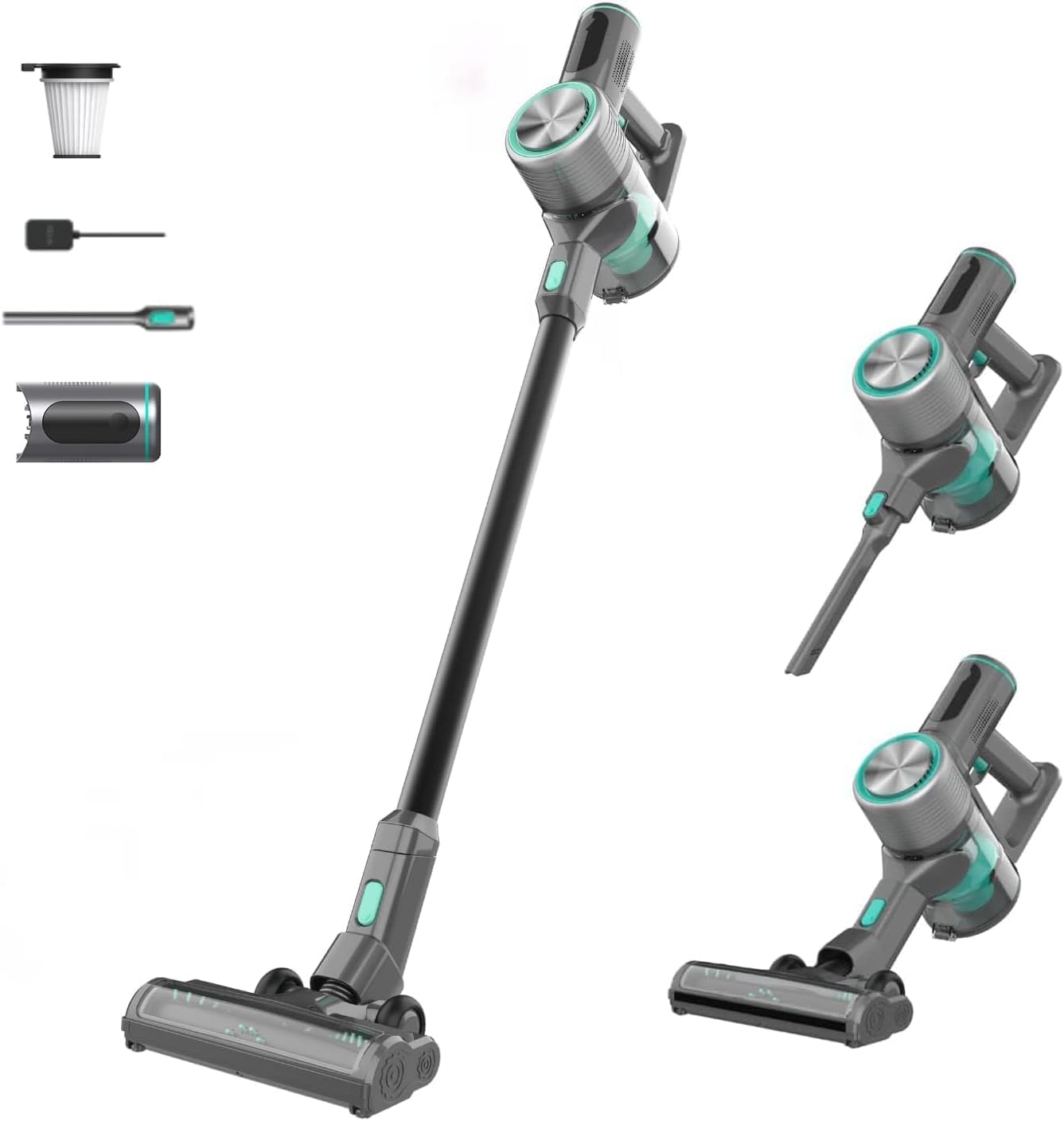 Wyze Cordless Vacuum 20000Pa, HEPA Filter, 300W Brushless Motor, 40min