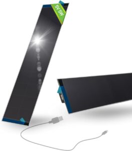 USB Solar Panel - 5V 5.5W Monocrystalline Charger for Blinds, Cameras, Phones