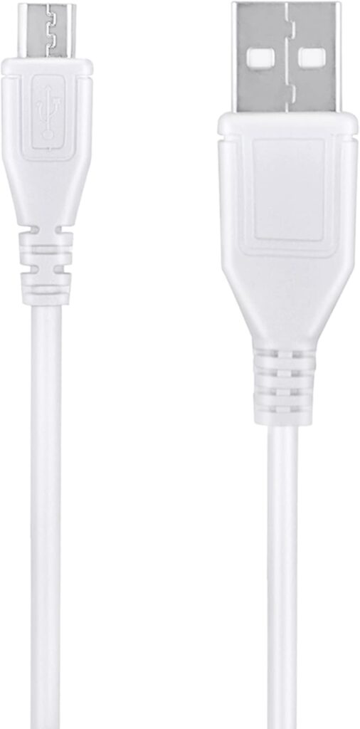 5ft White Micro USB Cable Charger for bq Aquaris E5 Phone Laptop PC