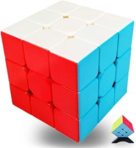 INTEGEAR Speed Cube 3x3 Stickerless with Stand & Tutorial