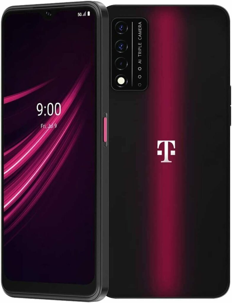 T-Mobile REVVL V+ 5G 64GB Android Smartphone - Nebula Black (Renewed, Unlocked)