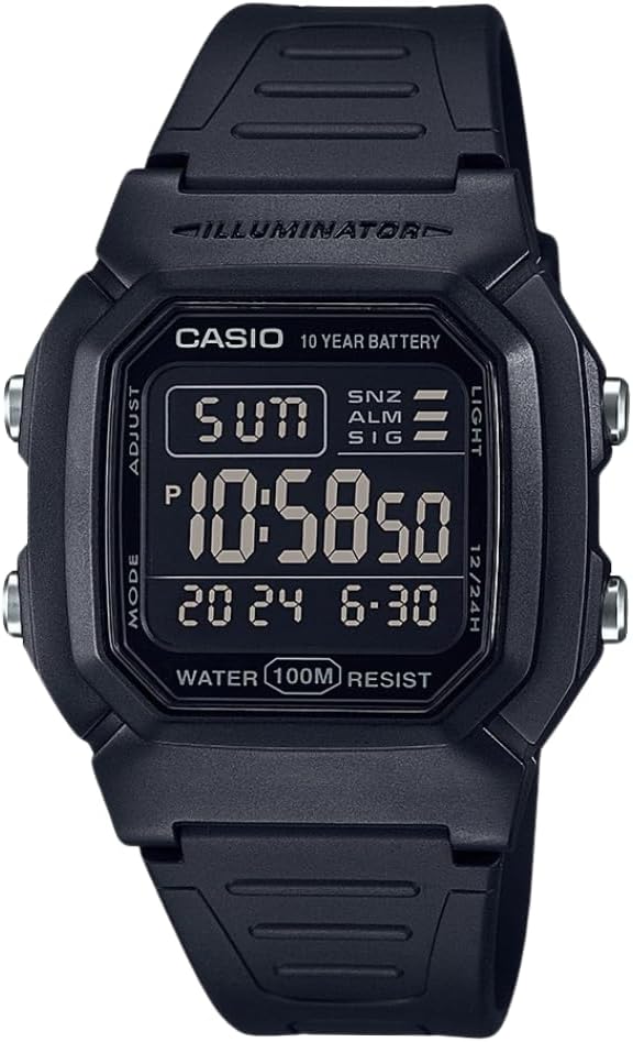 Casio W800HG Men's Digital Watch | 100M Water Resistant | Multi Alarm