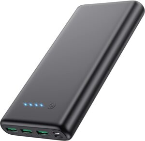 Portable Charger 36800mAh, 4 Outputs Power Bank, Dual Input 5V/3A, USB-C in/Out, Compatible with iPhone 16/15/14/13, Samsung S23