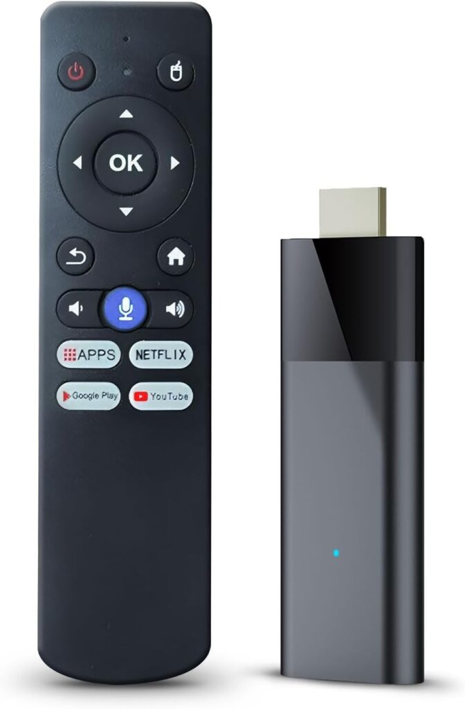BL Android TV Stick 4K, 2025 Android 10.0, 2GB RAM, 16GB ROM, H313 CPU, 2.4G/5G Wi-Fi, BT 5.0, USB, HDR10, Voice Remote
