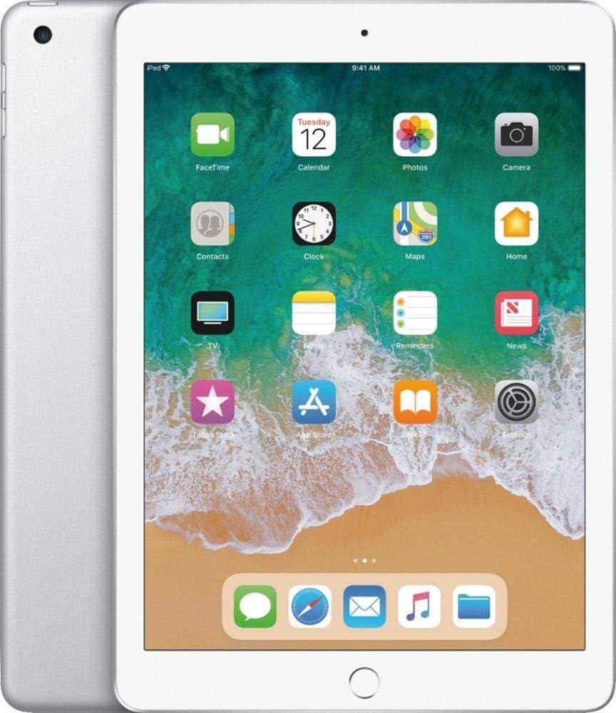 Apple iPad 9.7 WiFi 128GB Silver (2017 Model) - Renewed