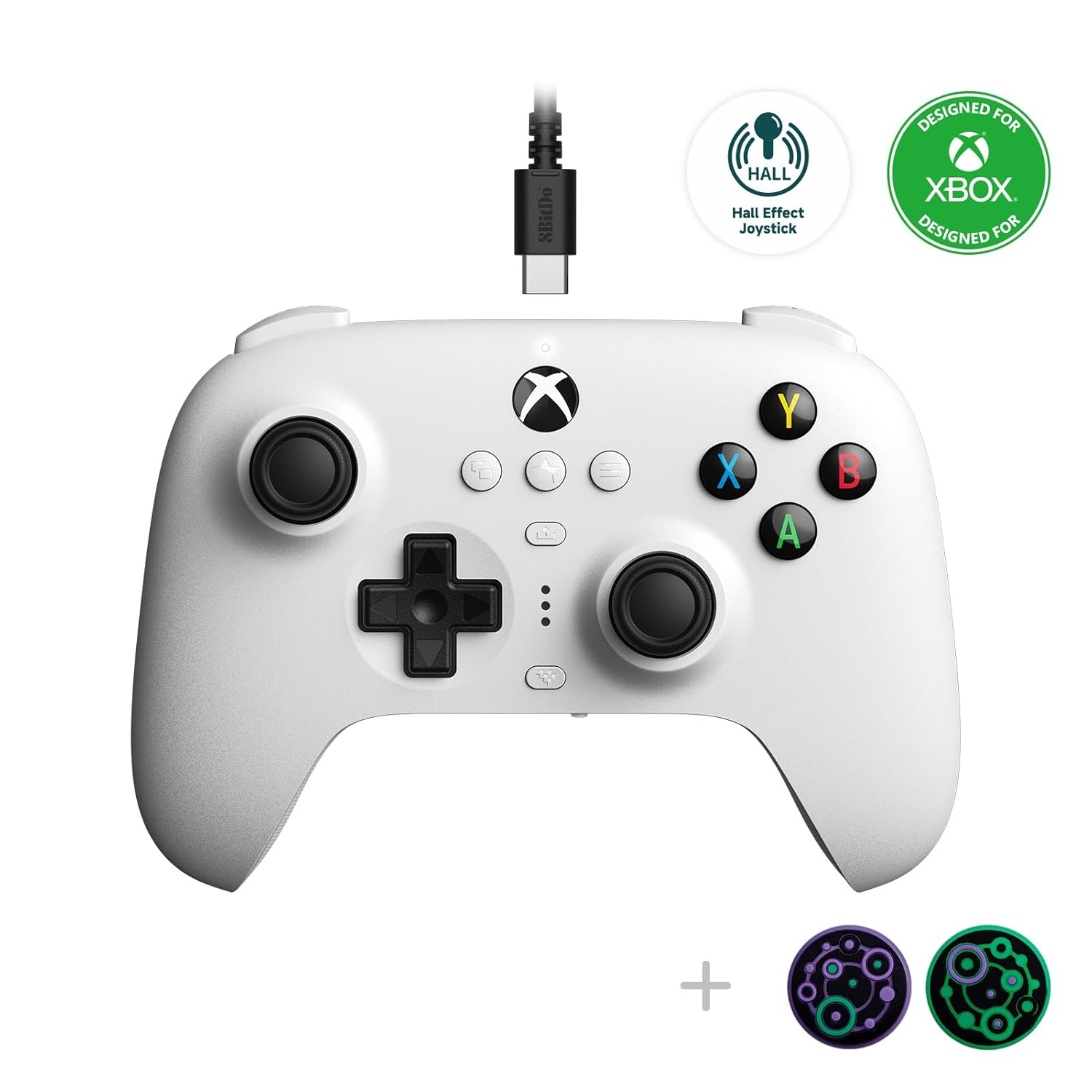 8Bitdo Ultimate Wired Controller for Xbox Series X|S, Xbox One, Windows (White)