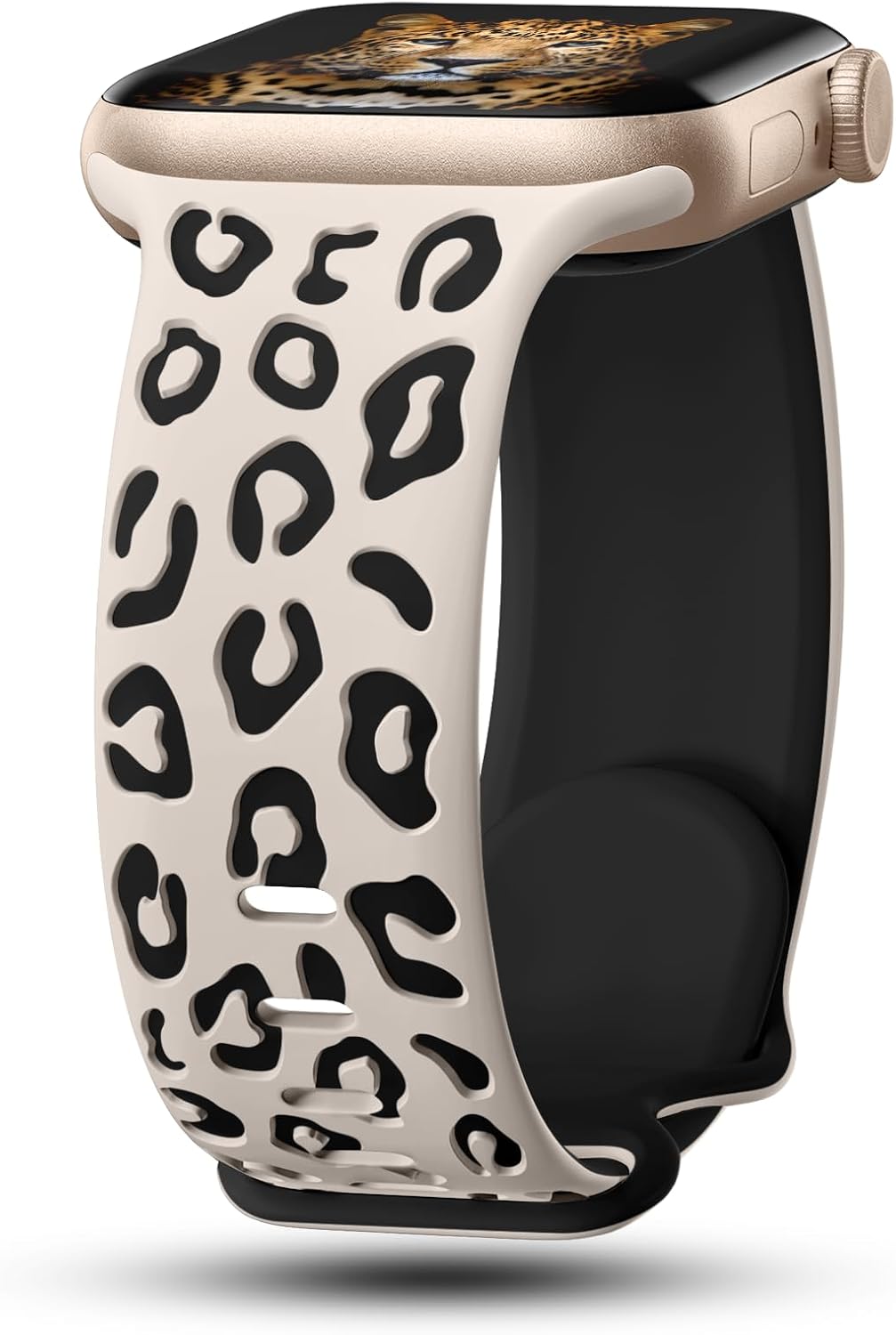 Stylish Leopard Engraved Bands for Apple Watch 40mm-49mm, iWatch Series