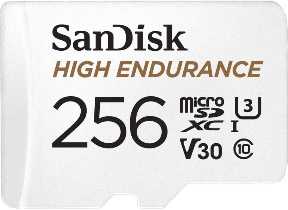 SanDisk 256GB High Endurance microSDXC Card for Dash Cam, Home Monitoring - SDSQQNR-256G-GN6IA