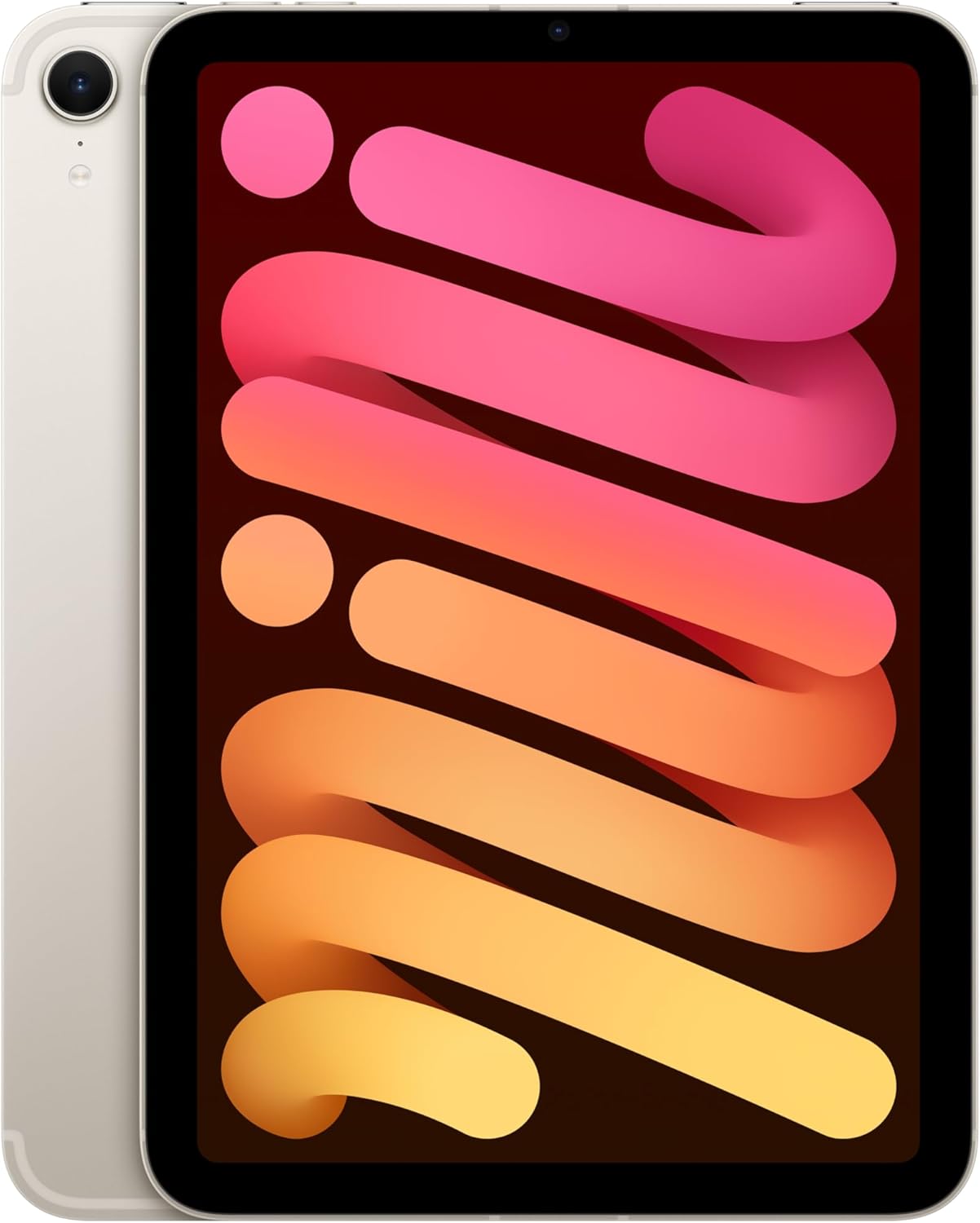 Apple iPad mini (A17 Pro): Apple Intelligence, 8.3" Liquid Retina, 256GB, Wi-Fi 6E + 5G, 12MP Cameras, Touch ID, Starlight