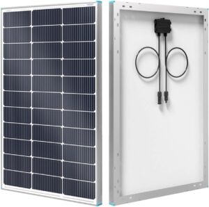 Renogy N-Type 16BB 100W Solar Panel, 12V 100W High-Efficiency PV Module