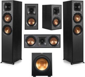 Klipsch Reference 5.1 Home Theater Pack: 2X R-620F, R-12SW, R-52C, 2X R-41M, Black