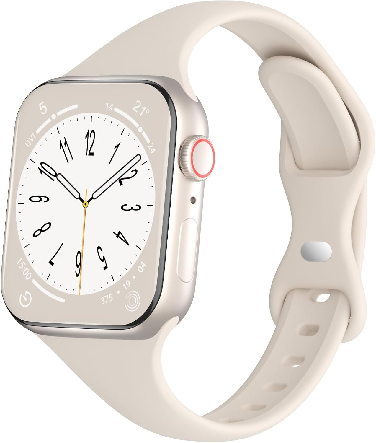 Sport Slim Silicone Bands for Apple Watch 38mm 42mm 40mm 44mm 41mm 45mm 46mm 49mm