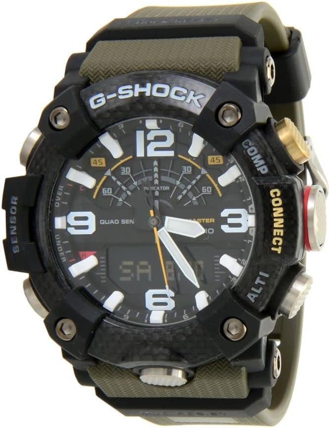 Casio GGB100-1A3 Mudmaster Men's Green 55mm Carbon Watch