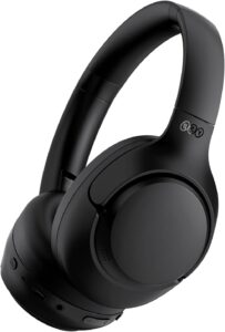 QCY H3 ANC Over Ear Bluetooth Headphones, Active Noise Cancelling, Hi-Res Audio, 60H Playback, Black