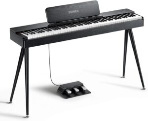 Here’s the rewritten text for SEO (under 60 characters):  
Donner OURA S100 88-Key Digital Piano Bluetooth Black