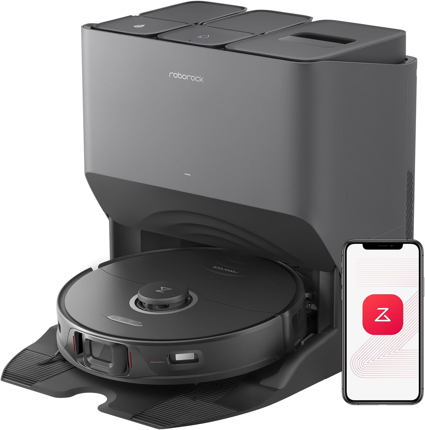 Roborock S8 Pro Ultra Robot Vacuum and Mop, Auto Drying, Auto Mop Washing, Self Emptying, Self Refilling, Liftable Dual Brush & Sonic Mop, 6000Pa Suction, Obstacle Avoidance (RockDock Ultra Series)