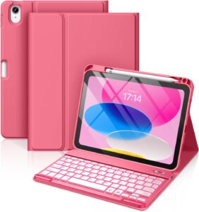 Here’s the rewritten text for the SEO title (under 60 characters):  
Hamile iPad 11th/10th Gen Keyboard Case - Pink  
Let me know if you'd like any adjustments!
