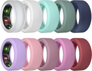 Ring Cover for Oura Ring Gen 4/Gen 3, Anti-Scratch Silicone Protector for Gym