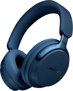 Bose QuietComfort Ultra Bluetooth Headphones, Wireless with Spatial Audio, Noise Cancelling, 24H Playtime, Lunar Blue - Limited Edition