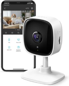 TP-Link Tapo C100 1080P Indoor Security Camera, Baby & Pet Monitor, Motion Detection, 2-Way Audio, Night Vision, Alexa & Google Home