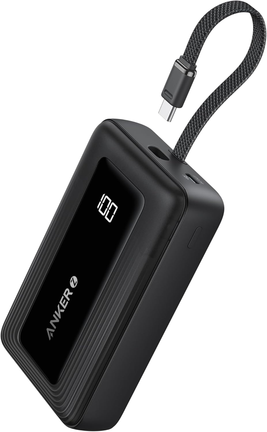 ANKER Zolo Power Bank, 20,000mAh 30W Portable Charger with Built-in Cable for iPhone, MacBook, Galaxy