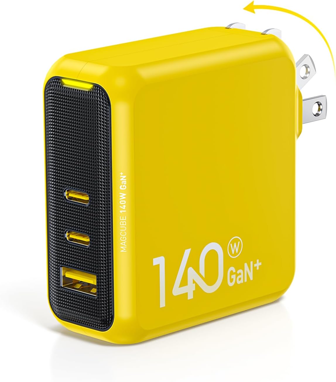 AOHI Magcube 140W USB C Charger PD3.1 3-Port GaN+ Wall Charger 100W Fast Charging