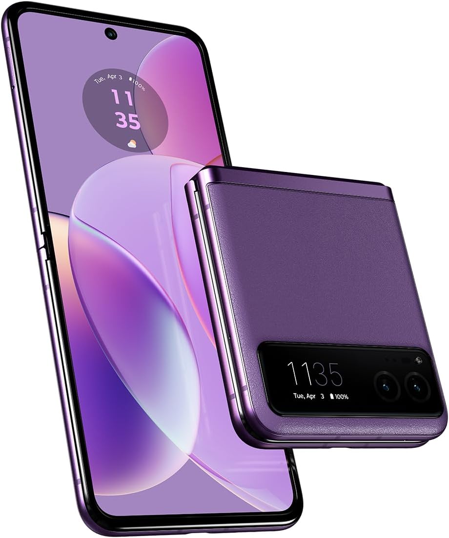 Motorola razr 2023 | Unlocked | US 8/128 | 32MP | Summer Lilac | 73.95x170.82x7.35mm