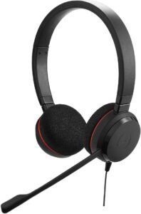 Jabra Evolve 20 UC Wired Headset, Stereo Headphones for Productivity