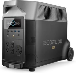EF ECOFLOW DELTA Pro 3600Wh Portable Power Station, 5x120V AC, 3600W, 2.7H Charge, LiFePO4, Solar Generator for Home, Camping, RV, Emergencies