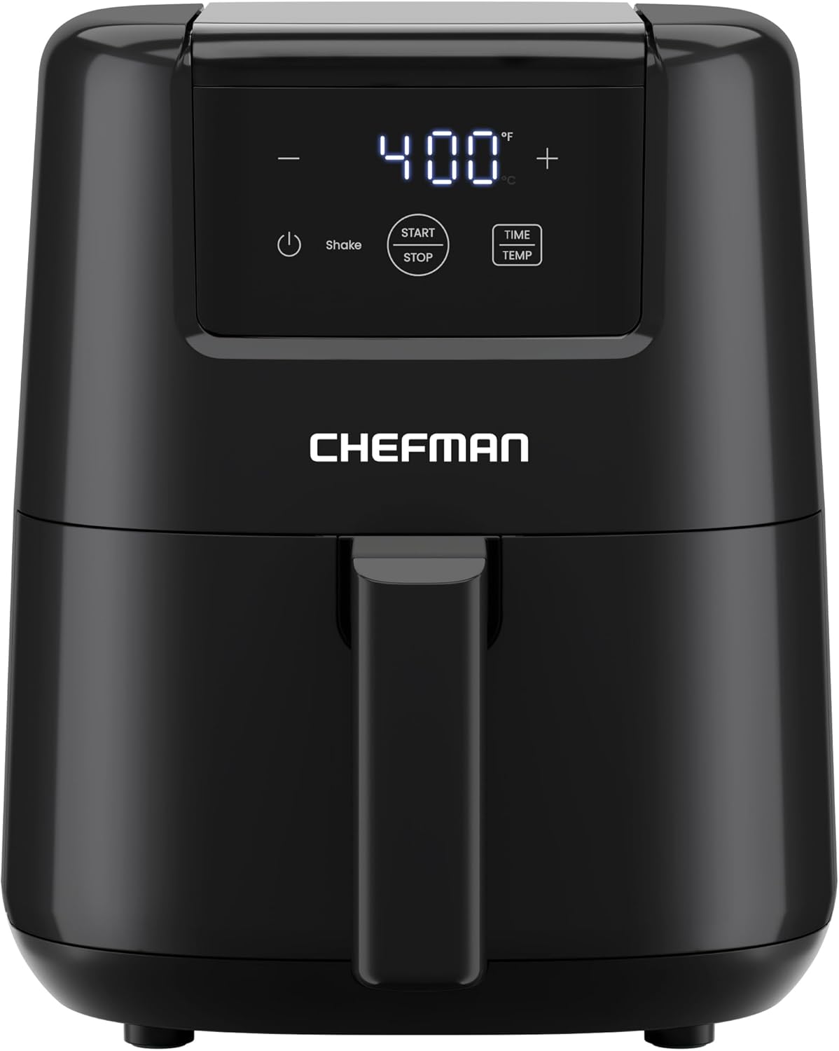 CHEFMAN 2 Qt Mini Air Fryer Digital Compact Nonstick Dishwasher Safe Black