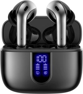 Here’s the rewritten text for SEO (under 60 characters):  
TAGRY Wireless Earbuds, 60H Playback, LED Display, IPX5, Charging Case  
Let me know if you'd like any adjustments!