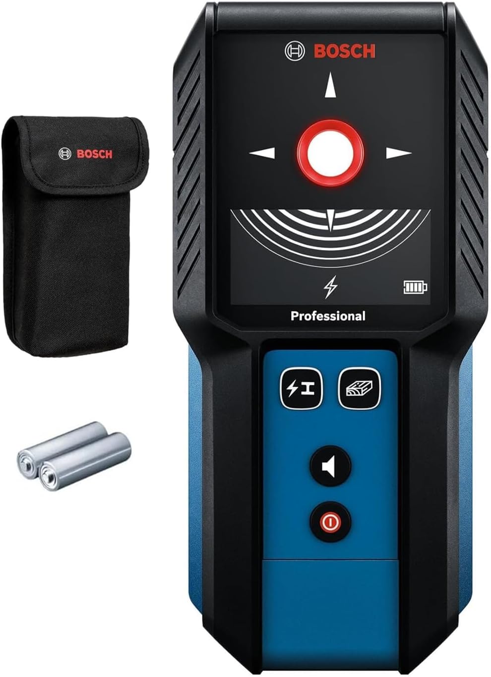 BOSCH GMS120-27 Wall Scanner & Stud Finder - Detects Wood, Metal, Live Wires
