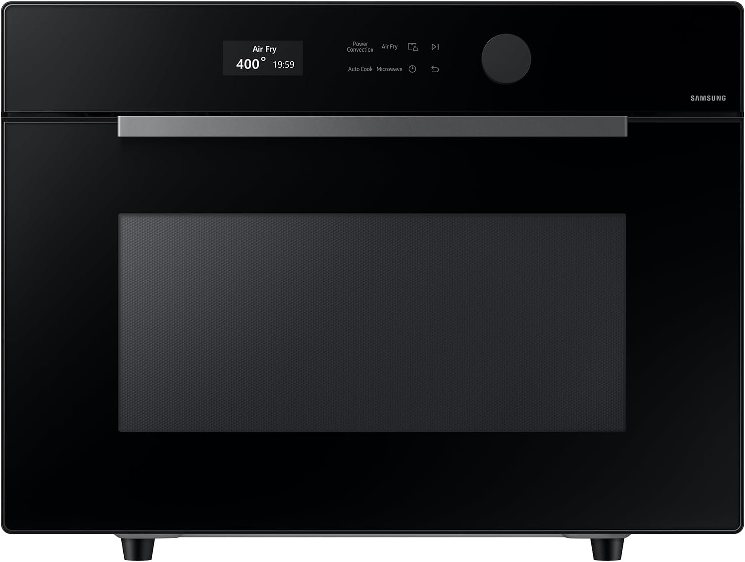 SAMSUNG 1.2 cu. ft. Countertop Microwave with Air Fry, Black Glass, MC12DB8700CKAA