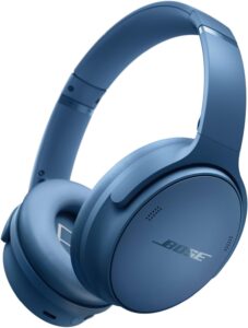 Bose QuietComfort Bluetooth Headphones, Wireless, Active Noise Cancelling, Deep Bass, 24H Playtime, Blue Dusk - Limited Edition
